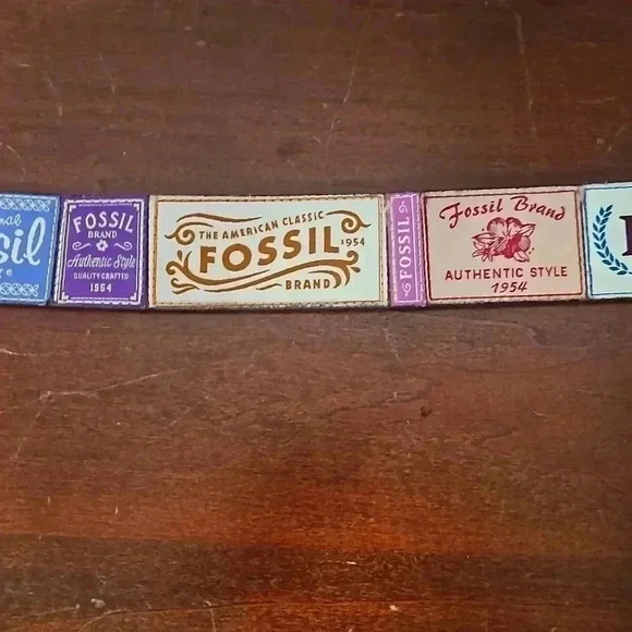 Rare Fossil Belt Unisex Stitch Patchwork - Picture 7 of 8